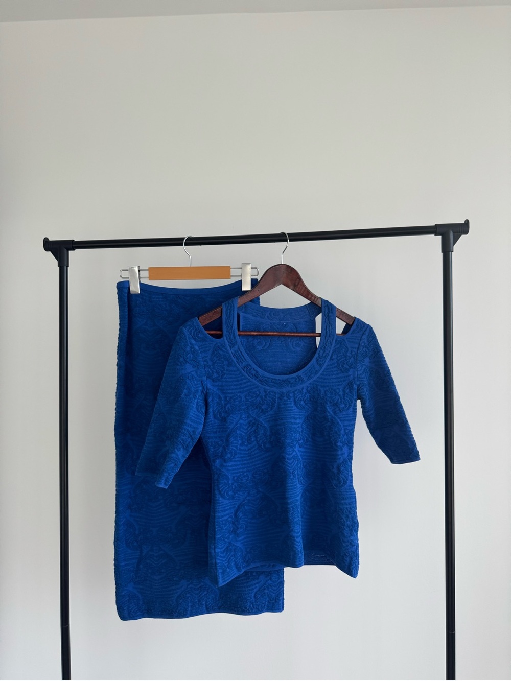 Missoni Set Top and Skirt Blue S-M size - Picture 5 of 8